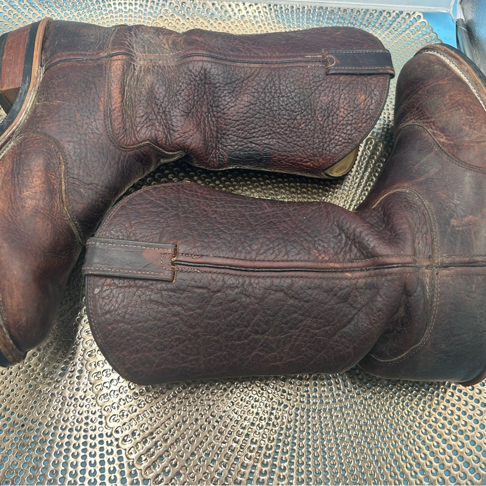 Chippewa men 12 rare handmade bison leather boots - Picture 9 of 12
